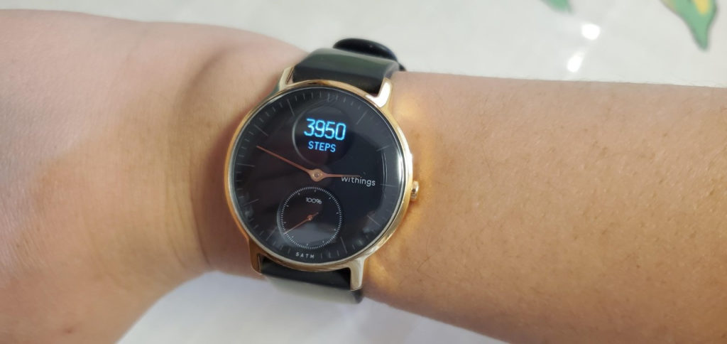 Withings steel hr rose gold online black